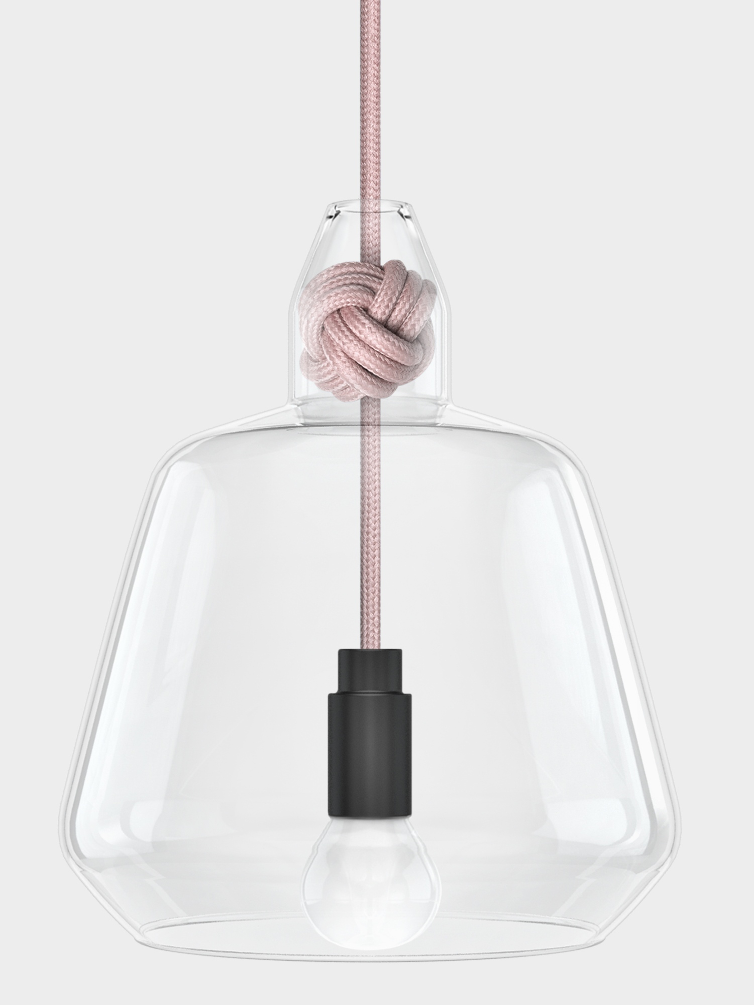 Knot lamp large Pendelleuchte Vitamin-grau