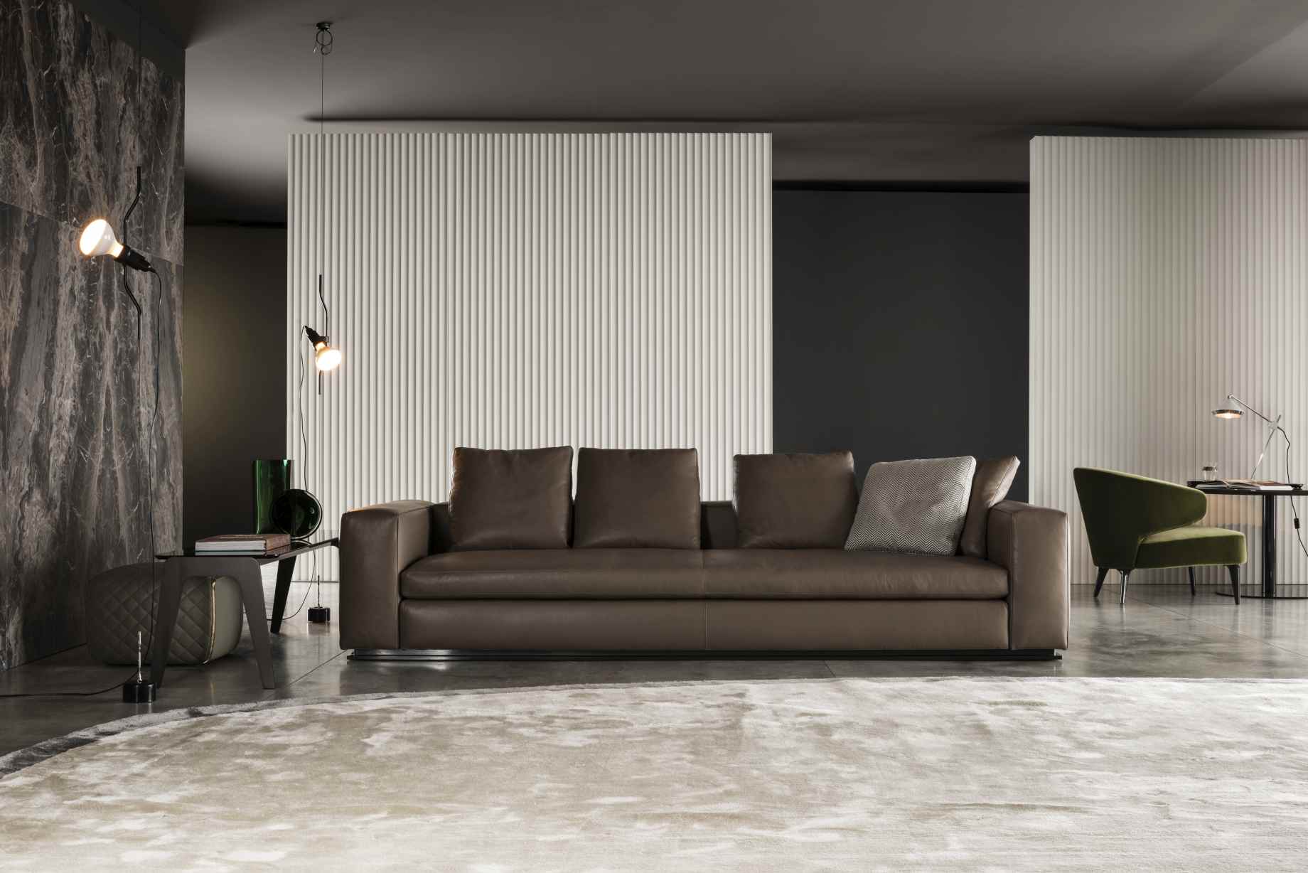 Parentesi Lamp Leuchte mit Schalter Flos Weiß