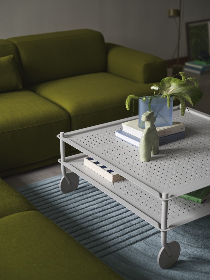 Flow Coffee Table Couchtisch auf Rollen Indoor / Outdoor Muuto