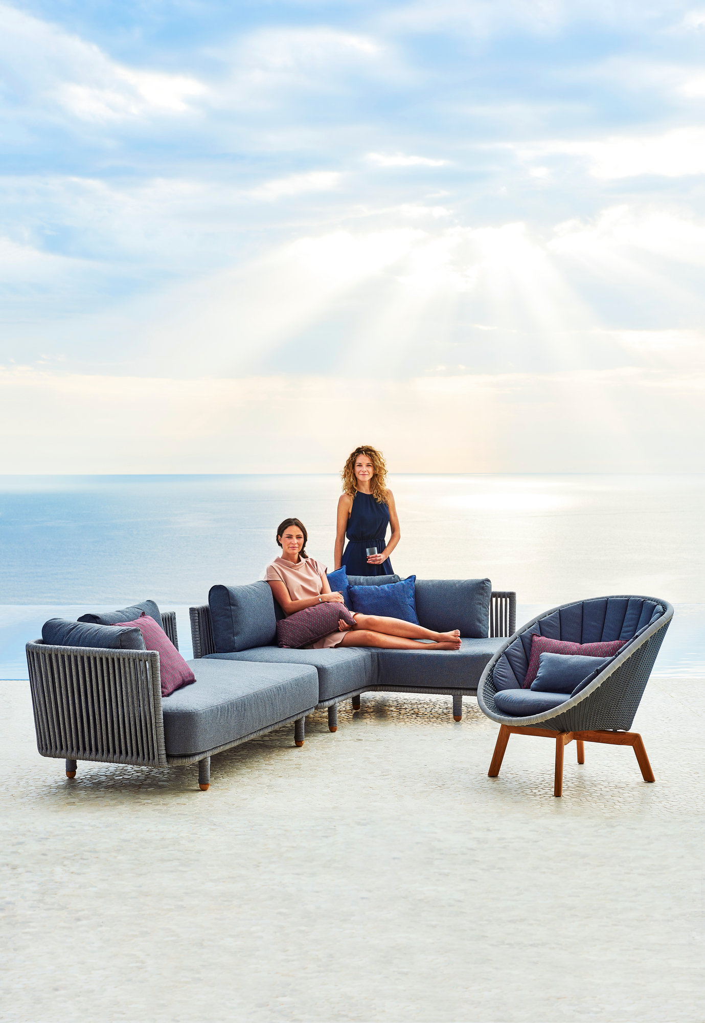 Peacock Outdoor Loungesessel Faser Cane-Line