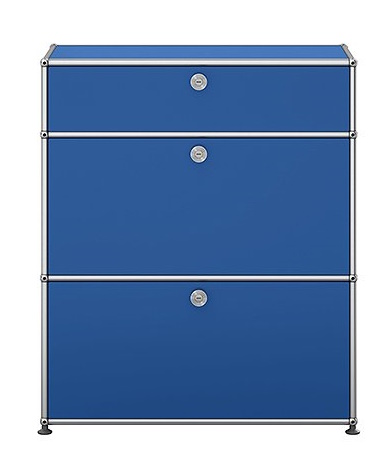 USM Haller Highboard mit 2 Klappen – QUICK SHIP - enzianblau
