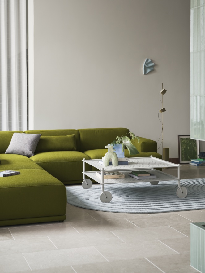 Flow Coffee Table Couchtisch auf Rollen Indoor / Outdoor Muuto