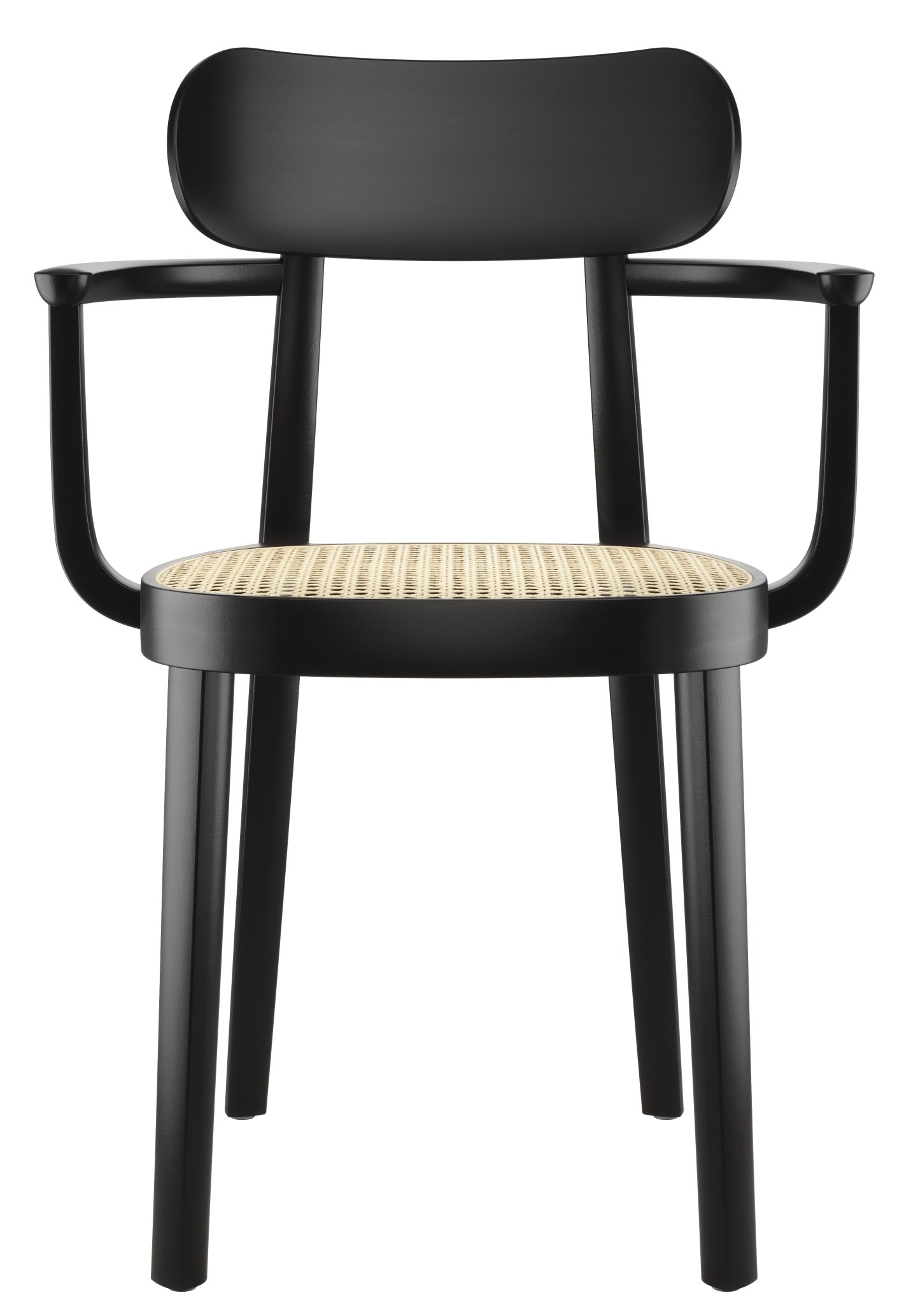 Holzstuhl mit Armlehnen 118F / 118 F Thonet