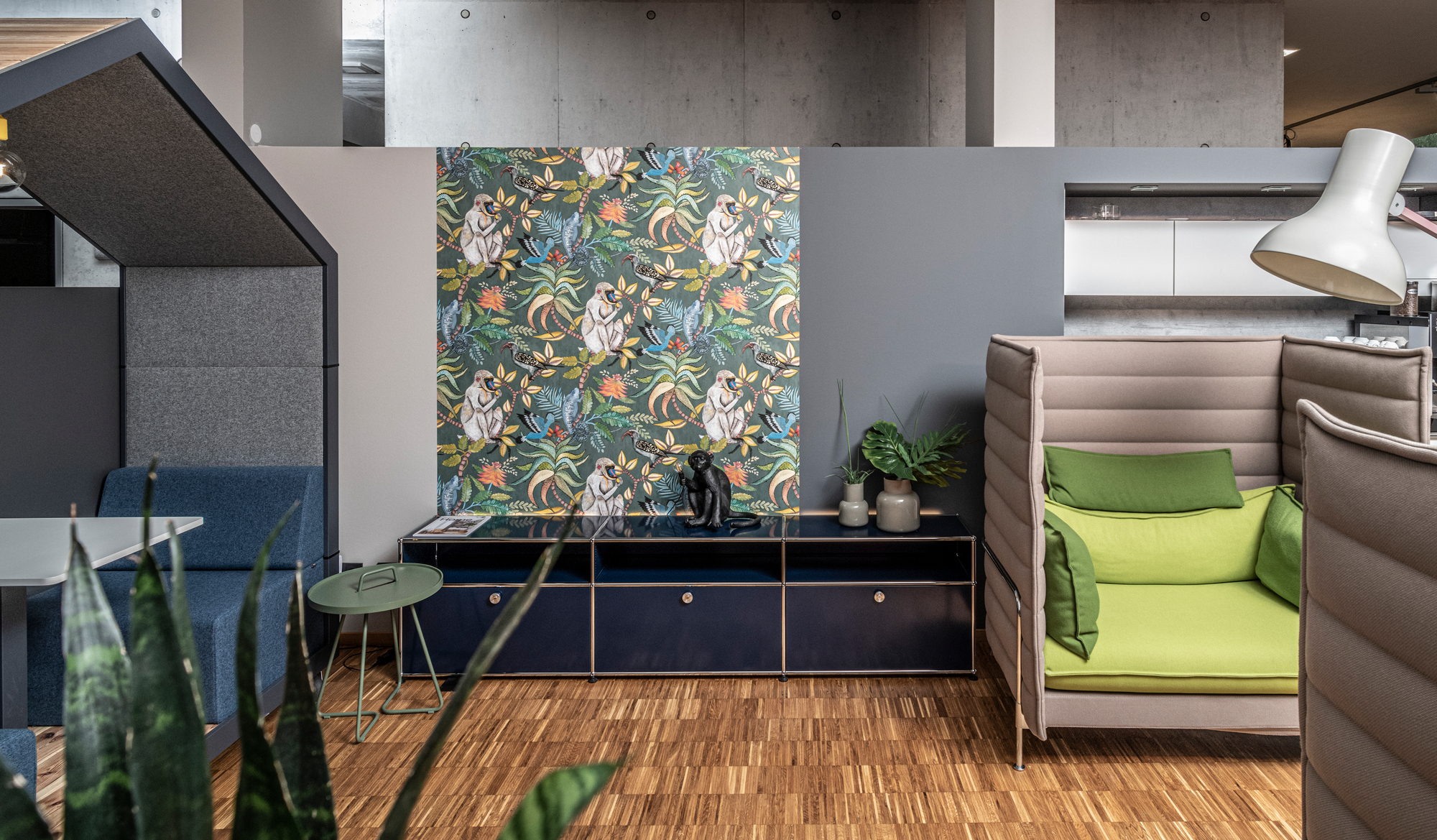 Monkey sitzend Indoor / Outdoor Tischleuchte schwarz Seletti