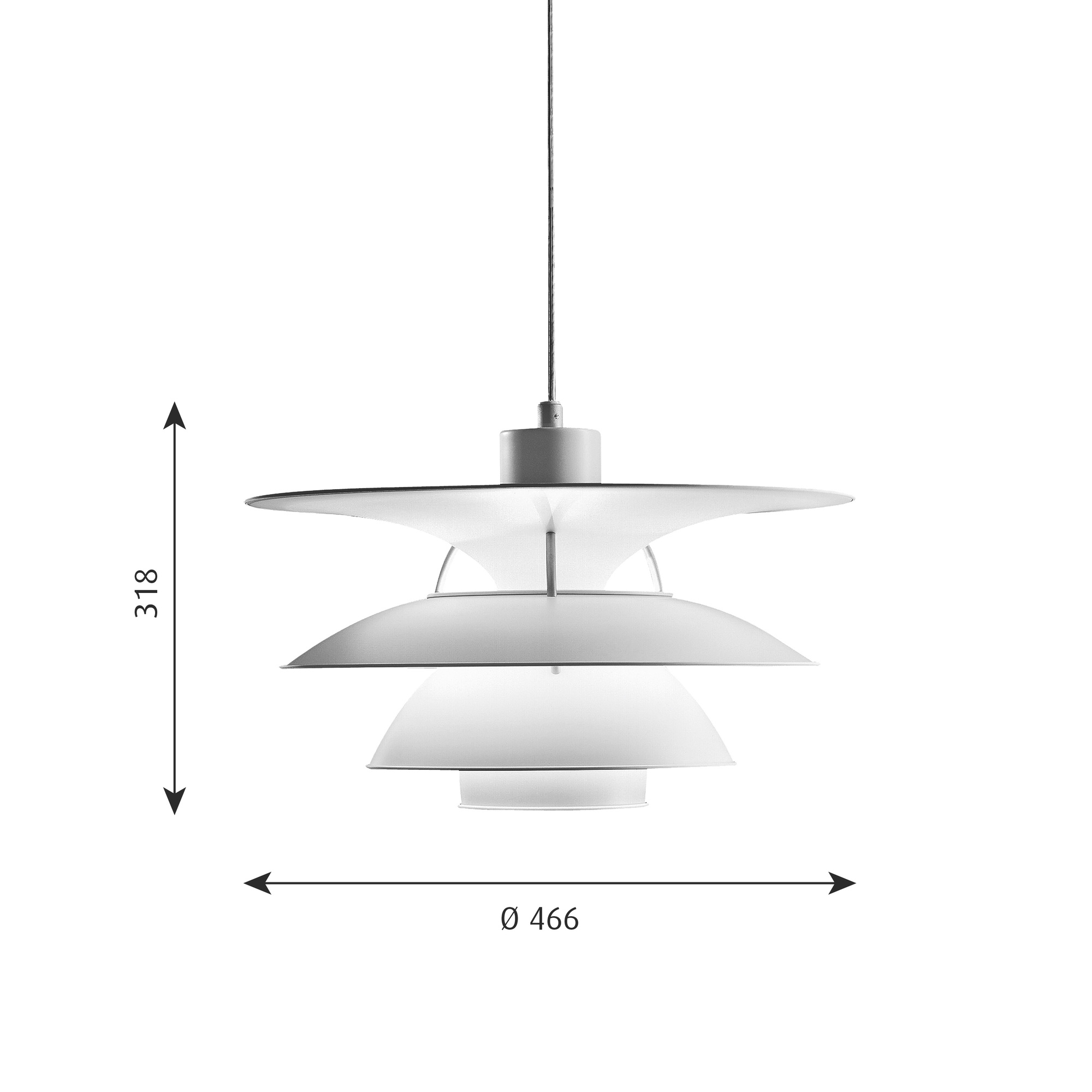 PH 5 - 4 1/2 LED Pendelleuchte Louis Poulsen