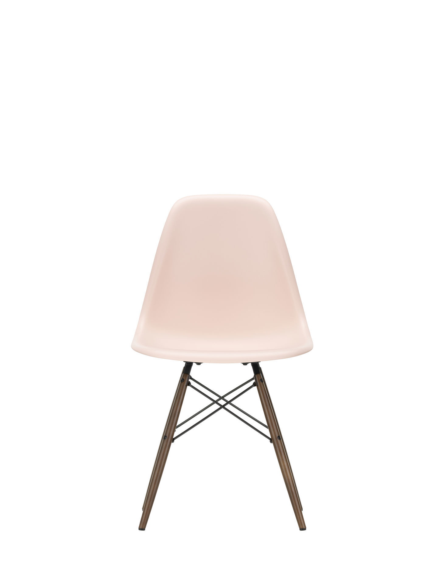 Eames Plastic Side Chair DSW Stuhl Vitra Esche honigfarben-Rostorange