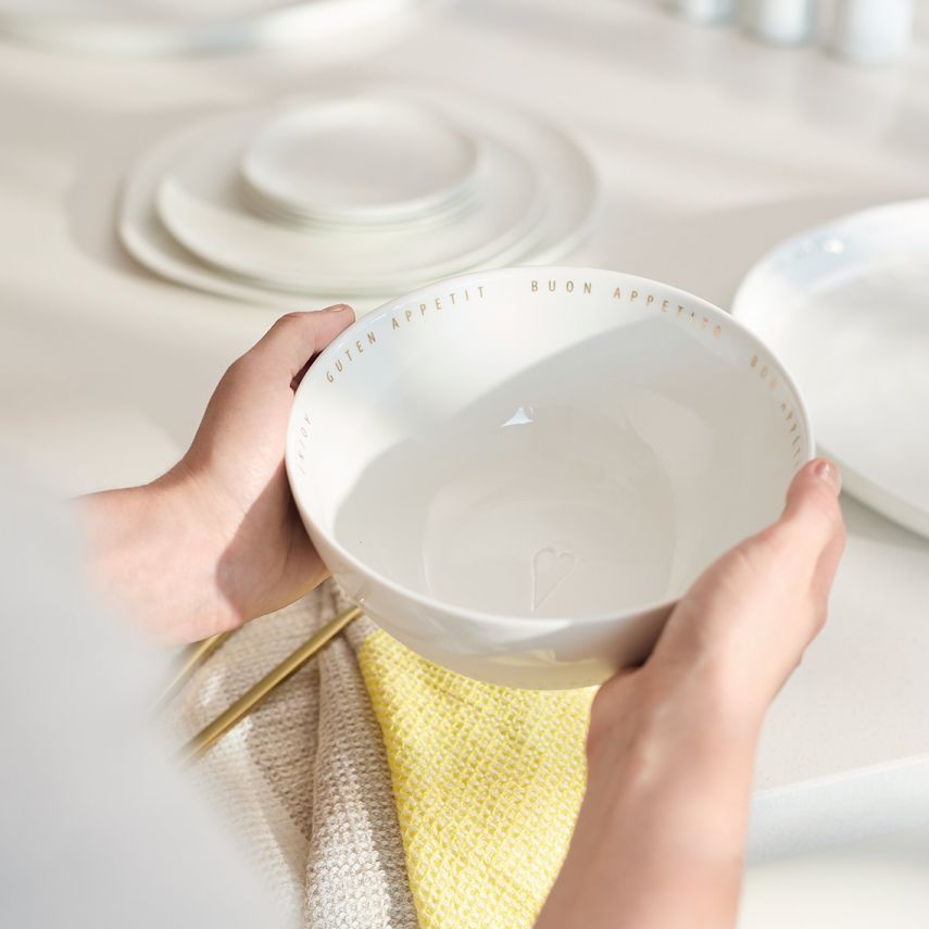 Schüssel Guten Appetit Räder