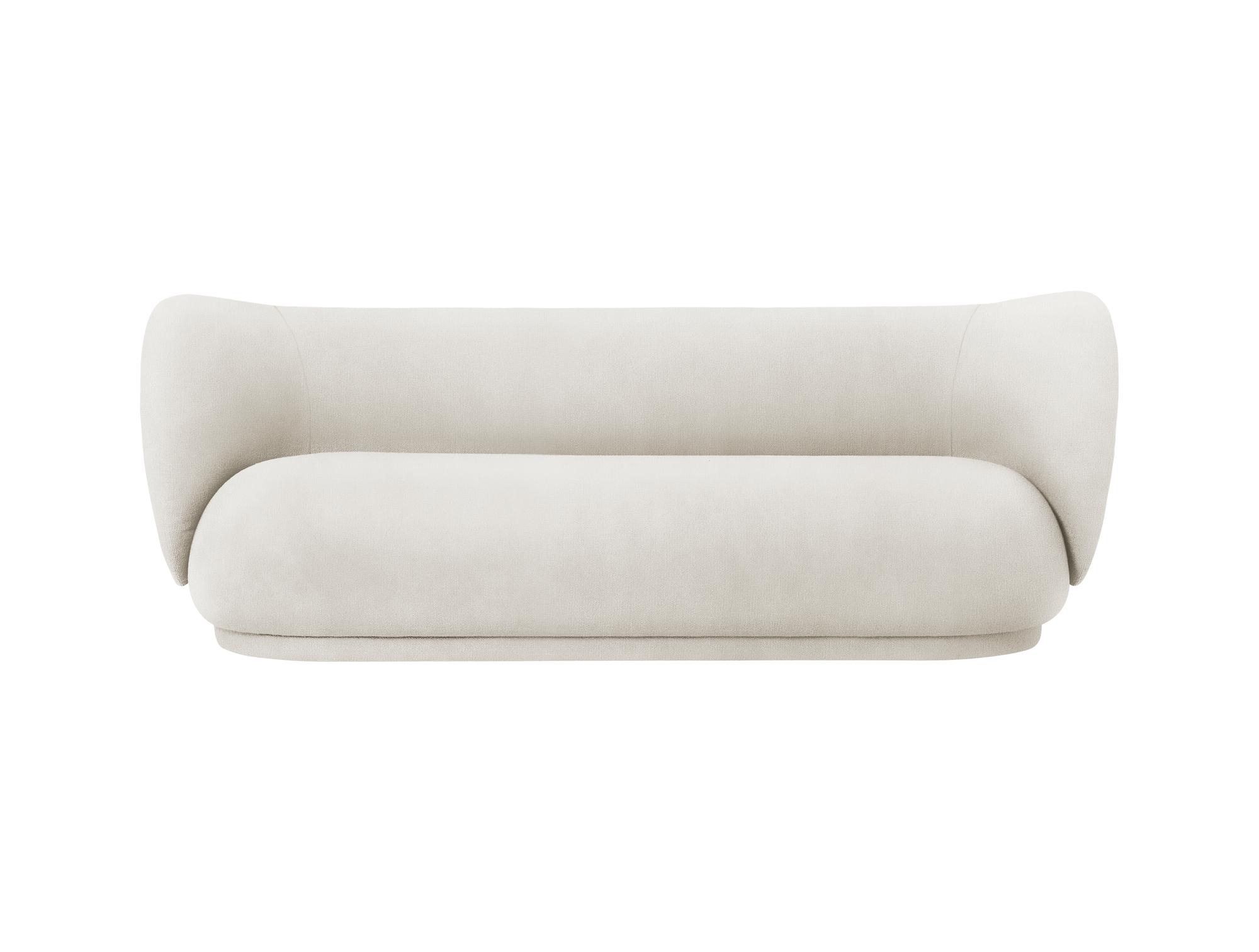 Rico Sofa Brushed 3-Sitzer Ferm Living Weiß
