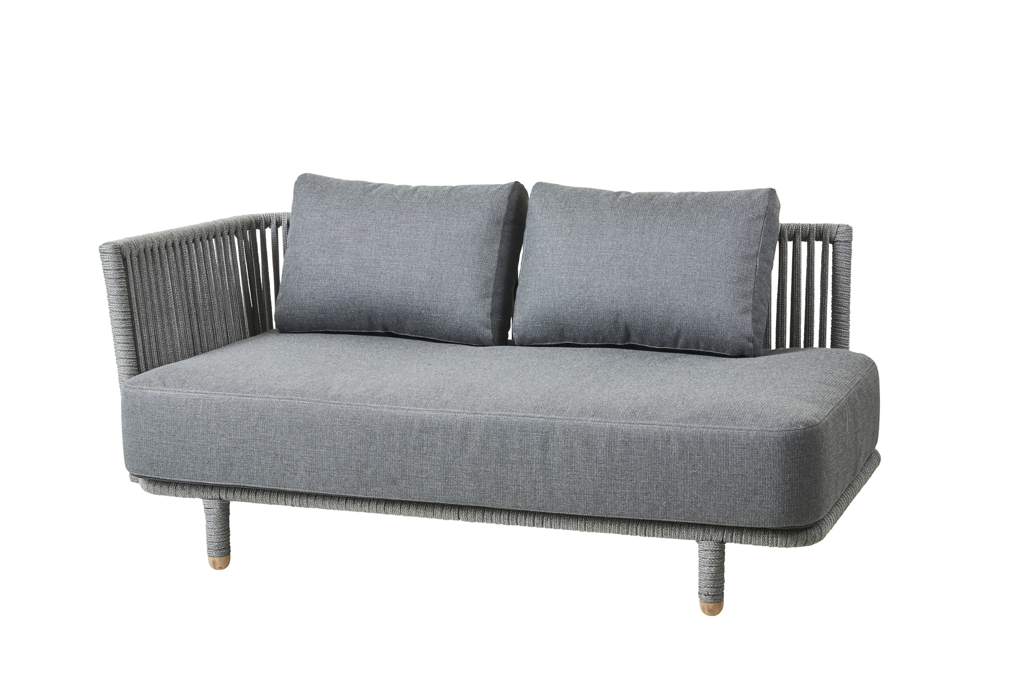 Moments Outdoor 2-Sitzer Sofa rechts Cane-Line