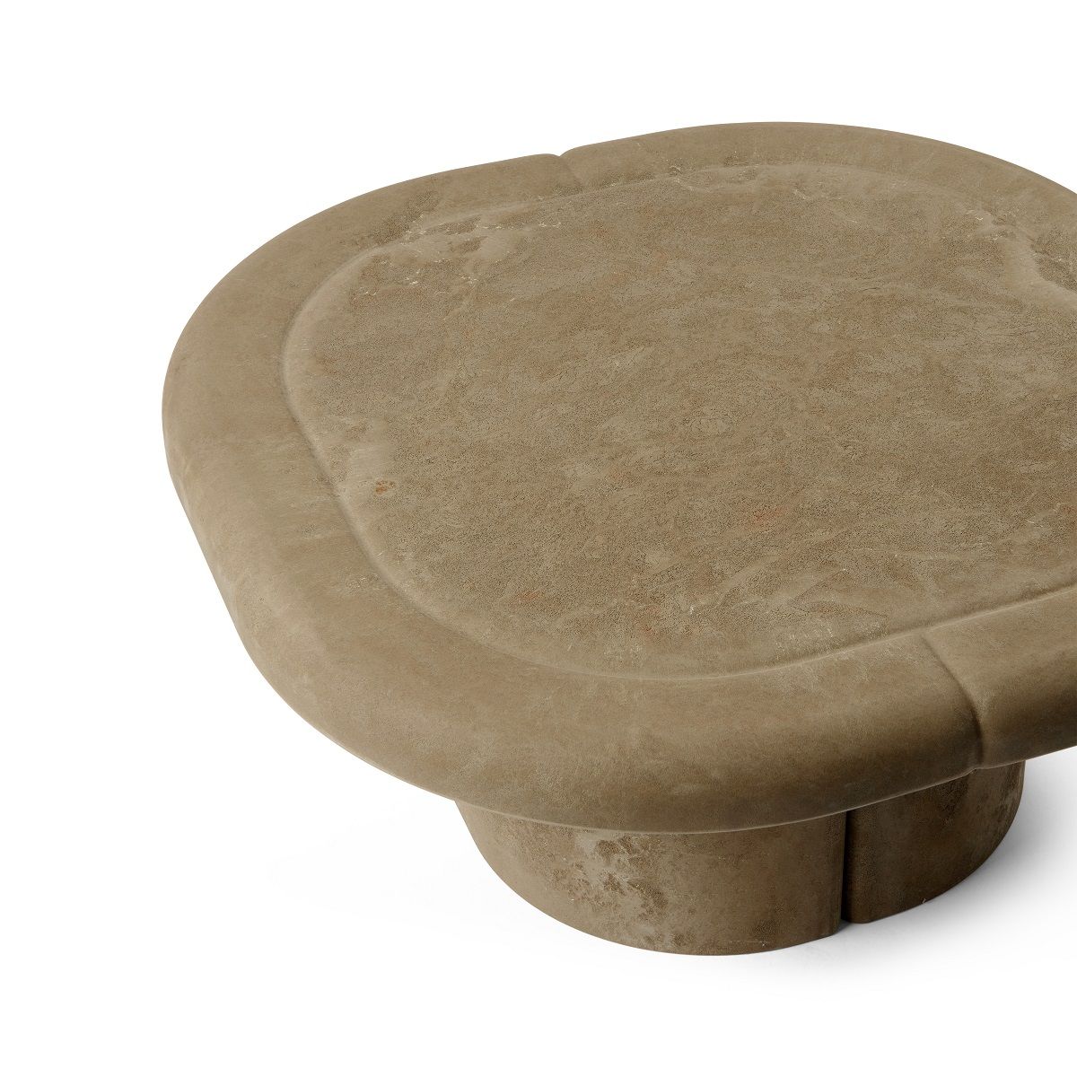 Nahaufnahme des Mater Alder Lounge Table, ein quadratischer Couchtisch für Innen und Außen.