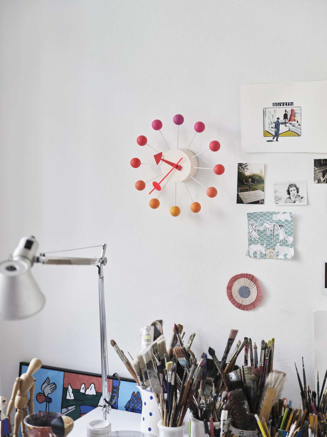 Ball Clock Wanduhr Sunset Vitra LIMITED EDITION 