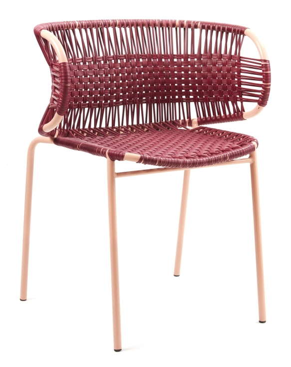 Cielo Stacking Armchair Stapelbarer Armlehnstuhl Outdoor ames Rot - Pink sand