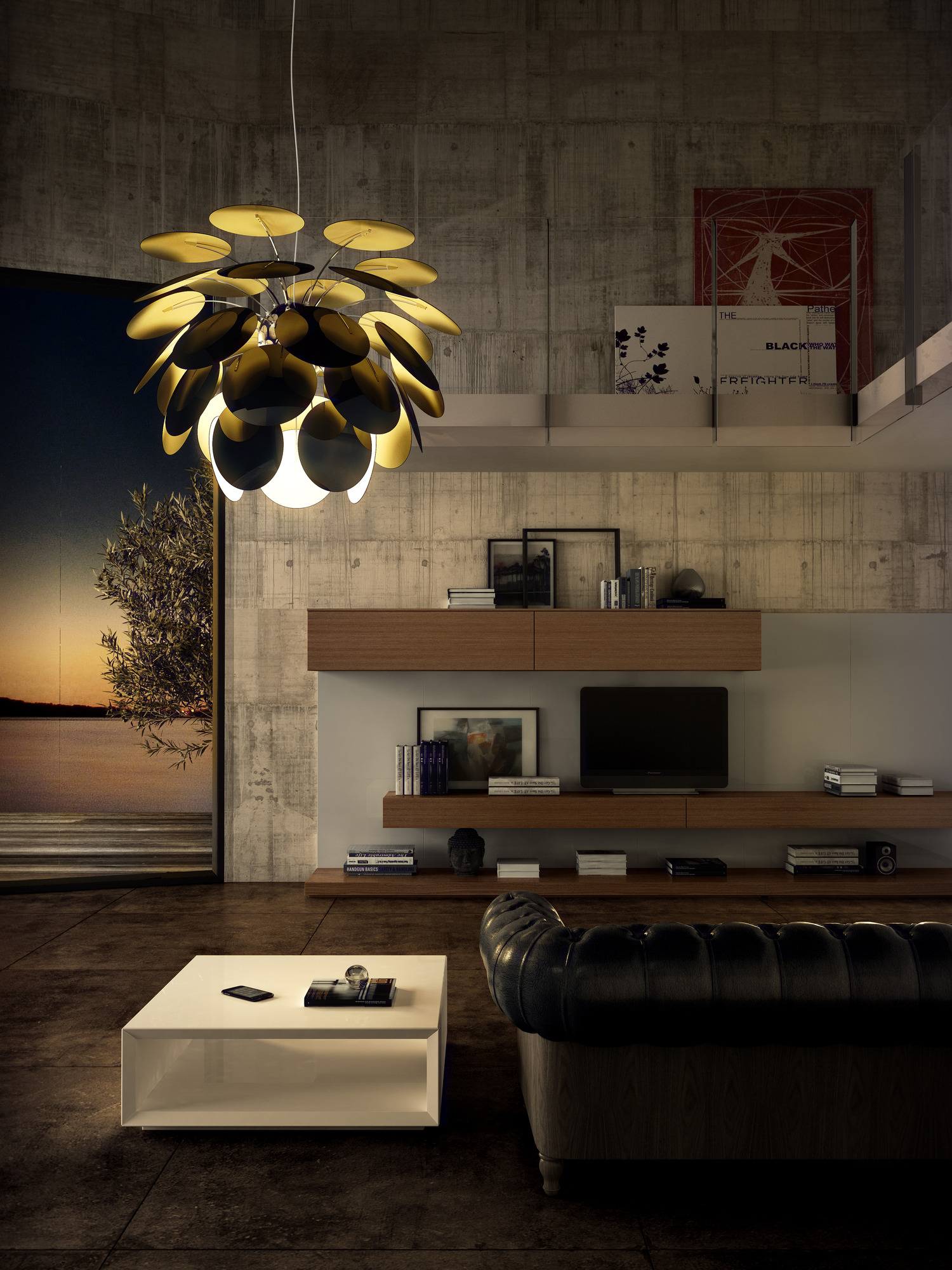 Discocó 68 / Discoco 68 LED Pendelleuchte marset Weiß