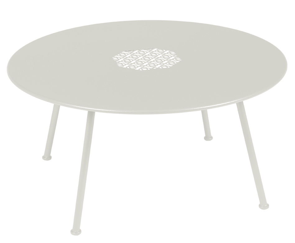 Lorette niedriger Outdoor Beistelltisch / Couchtisch Ø 80 cm Fermob