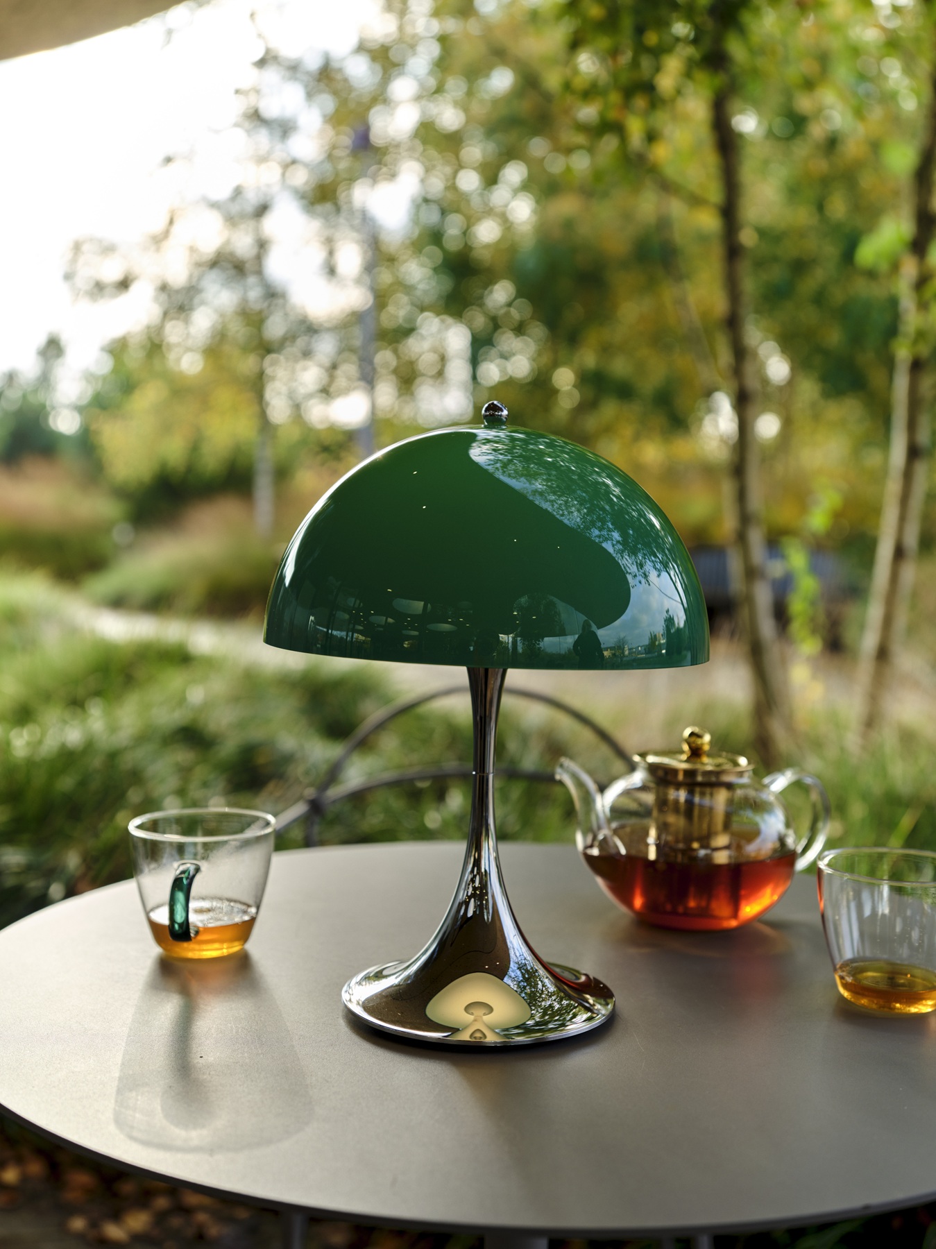 Panthella 250 Portable Chrom Akkuleuchte / Tischleuchte Louis Poulsen