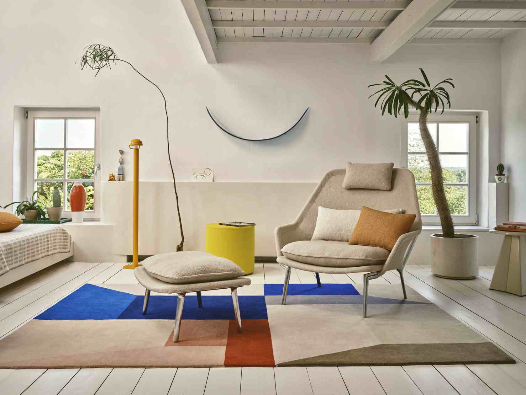 Slow Chair Ottoman Stoff Vitra 