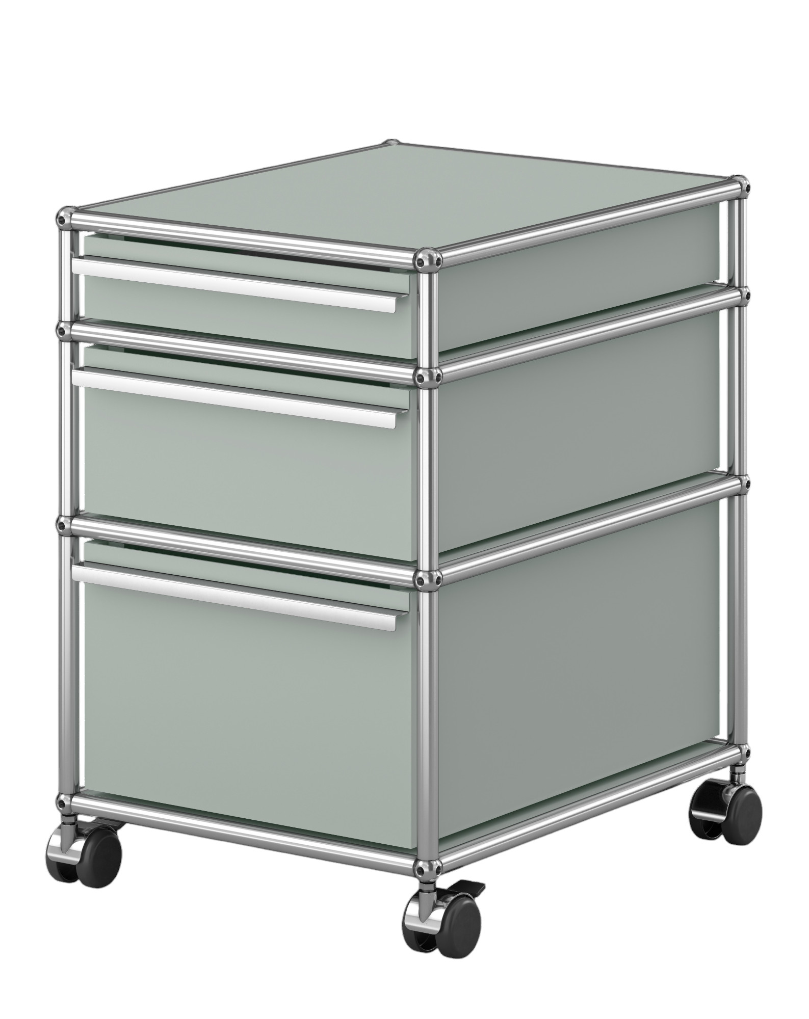 USM Haller Rollcontainer mit 3 Schubladen Lichtgrau