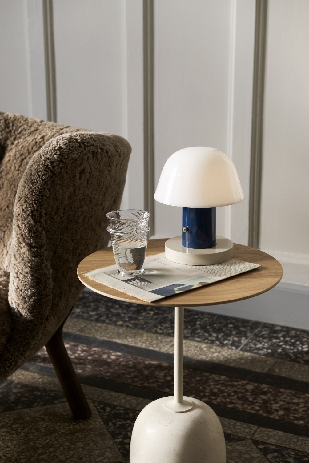 Lato LN8 / LN9 Beistelltisch mit Holzplatte AndTradition 