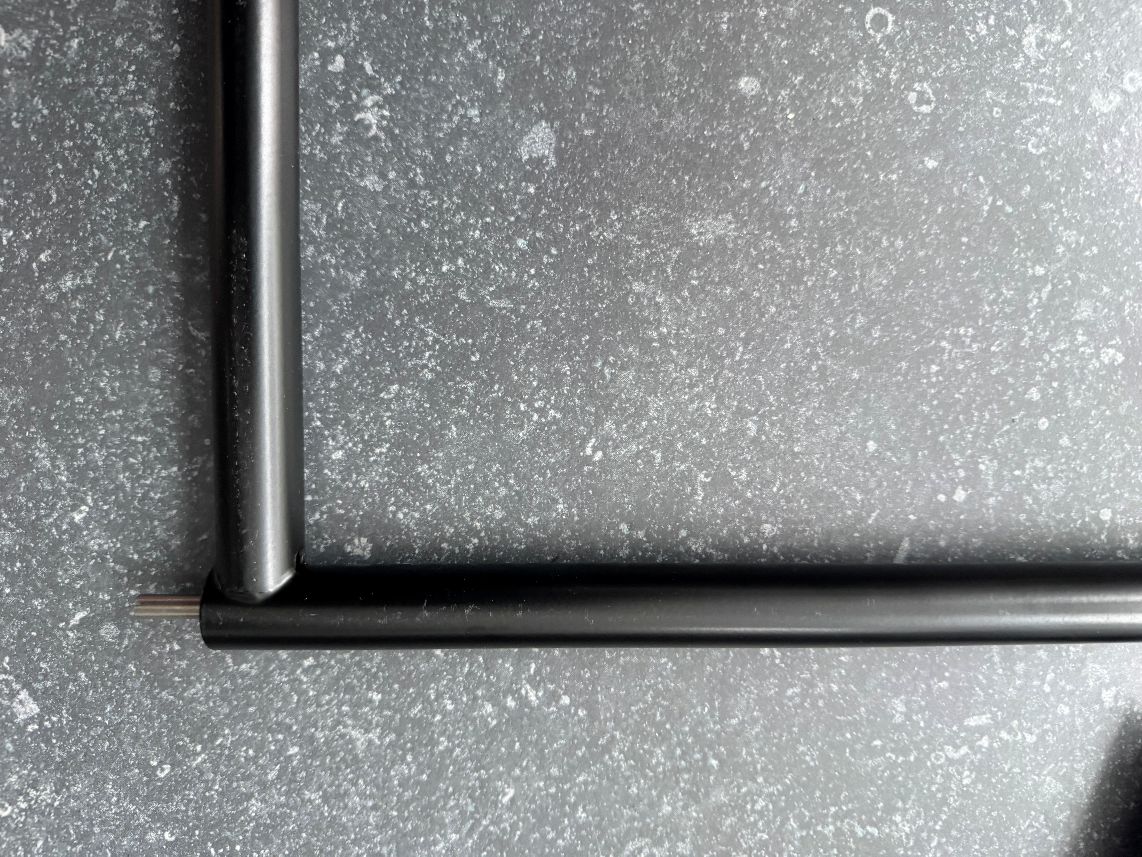 Eiermann 3 Tischgestell farbig SCHWARZ 58x29 cm Richard Lampert MÄNGELEXEMPLAR 