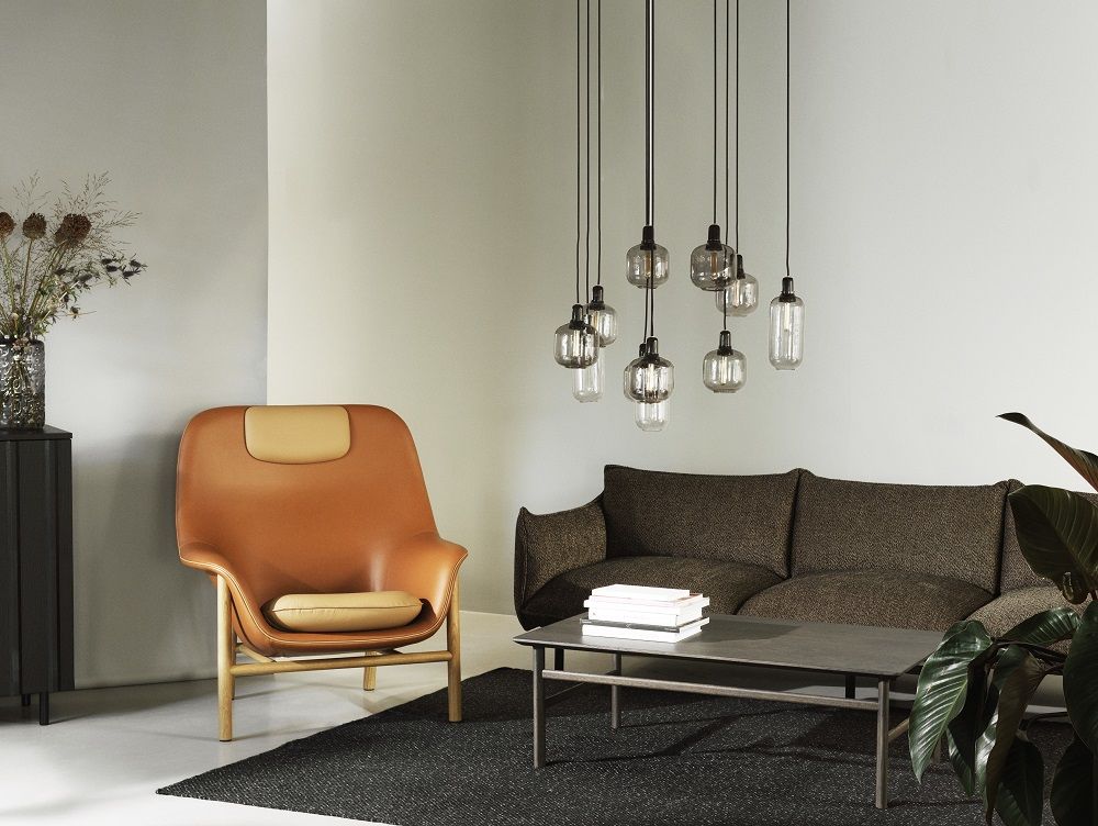 Drape Lounge-Sessel Hoch mit Kopfstütze Normann Copenhagen