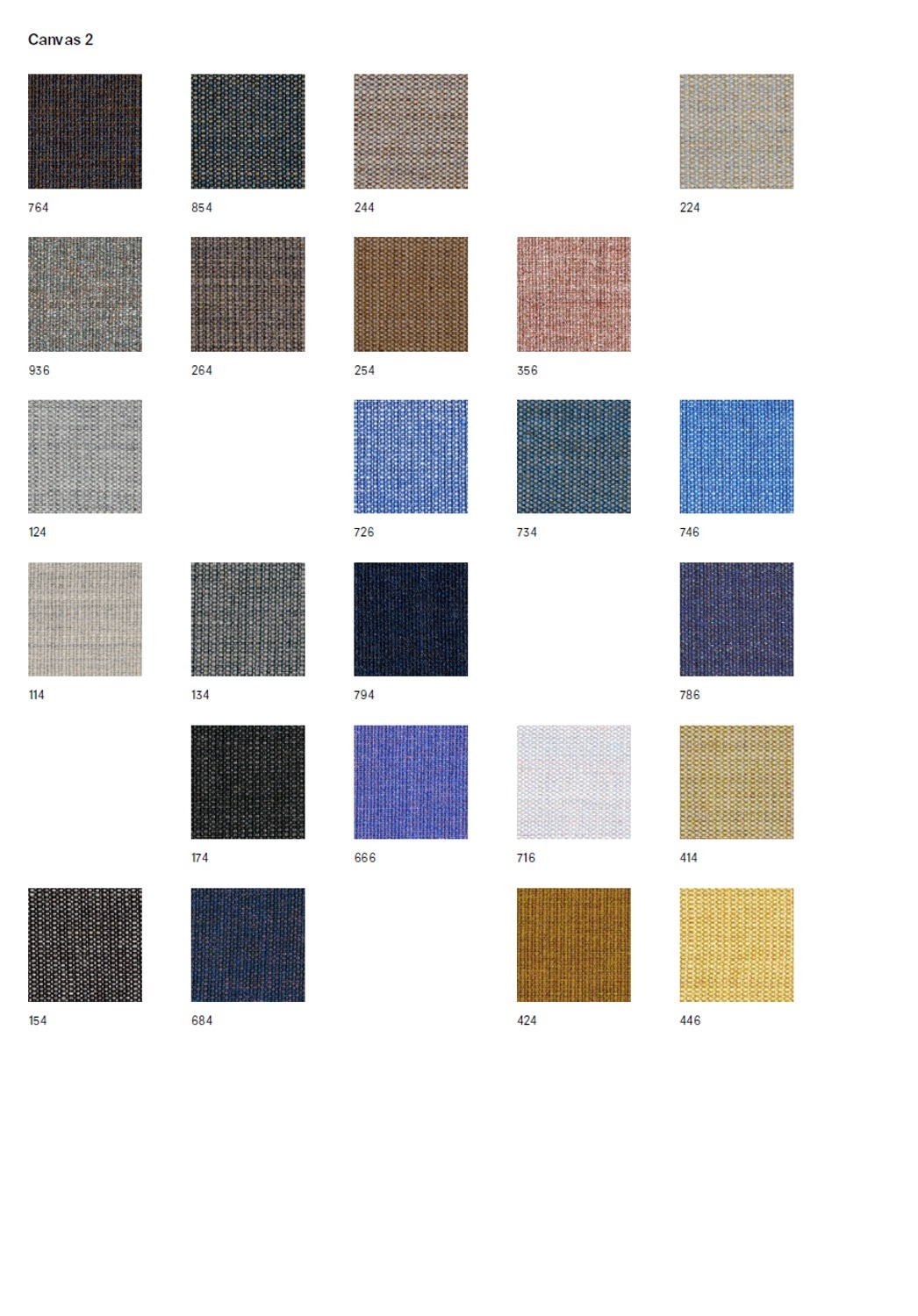 Stoffmusterkarte Canvas Kvadrat