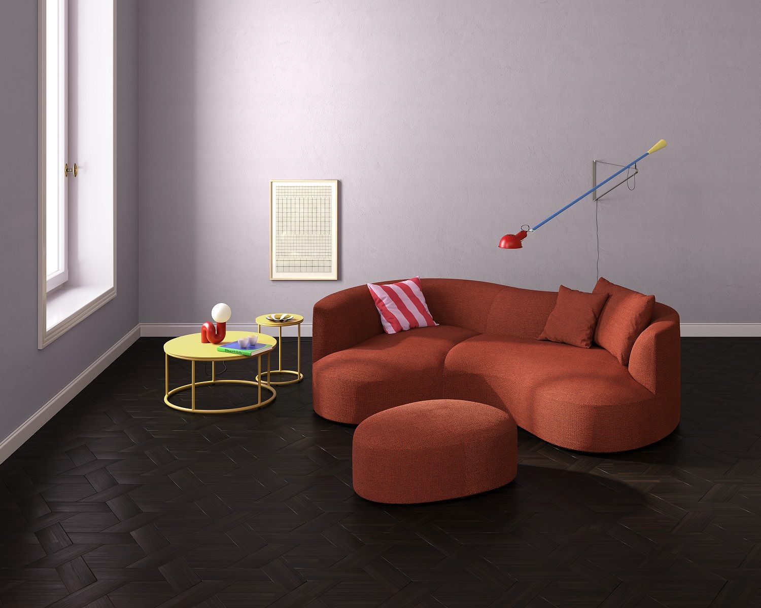 Siwa Sofa klein mit Liege Cor