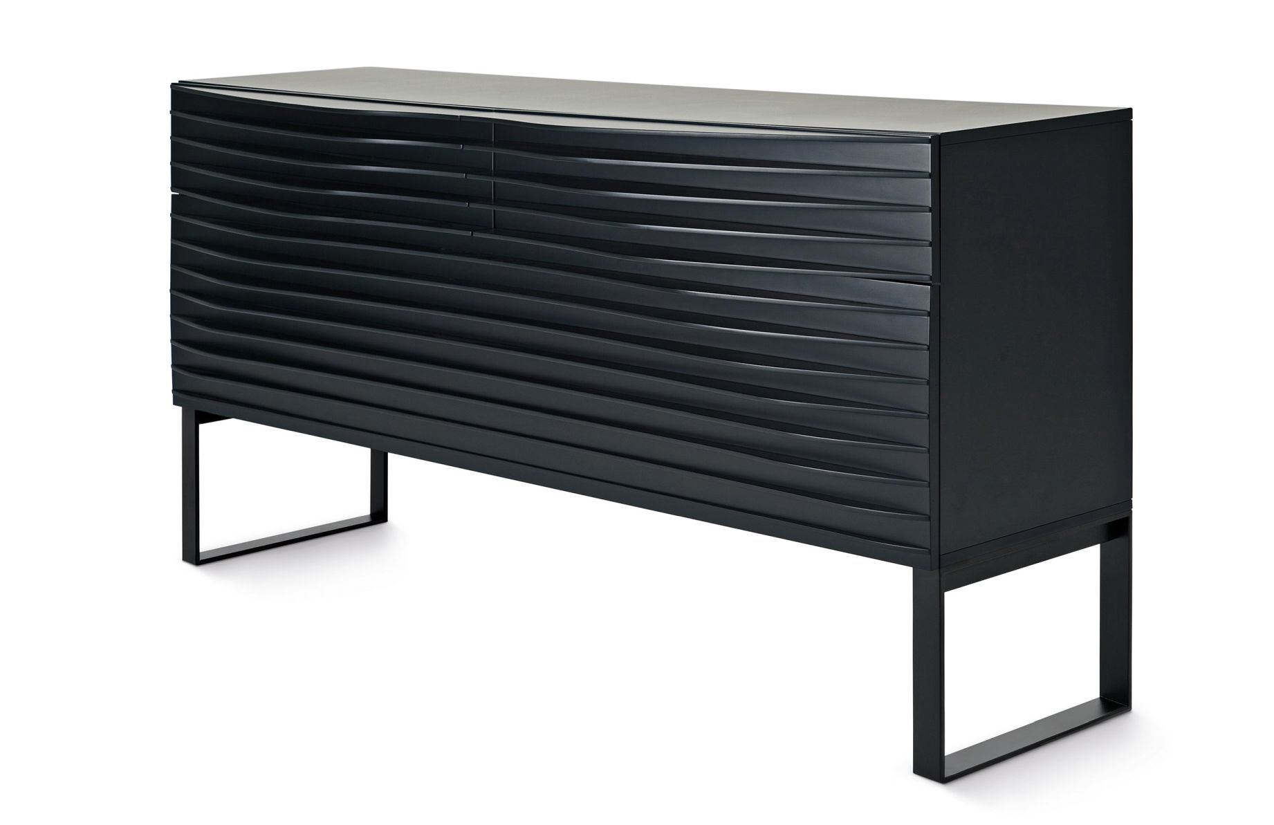 Tide Anrichte Schwarz Gestell schwarz Minimal Design L Casamania Horm