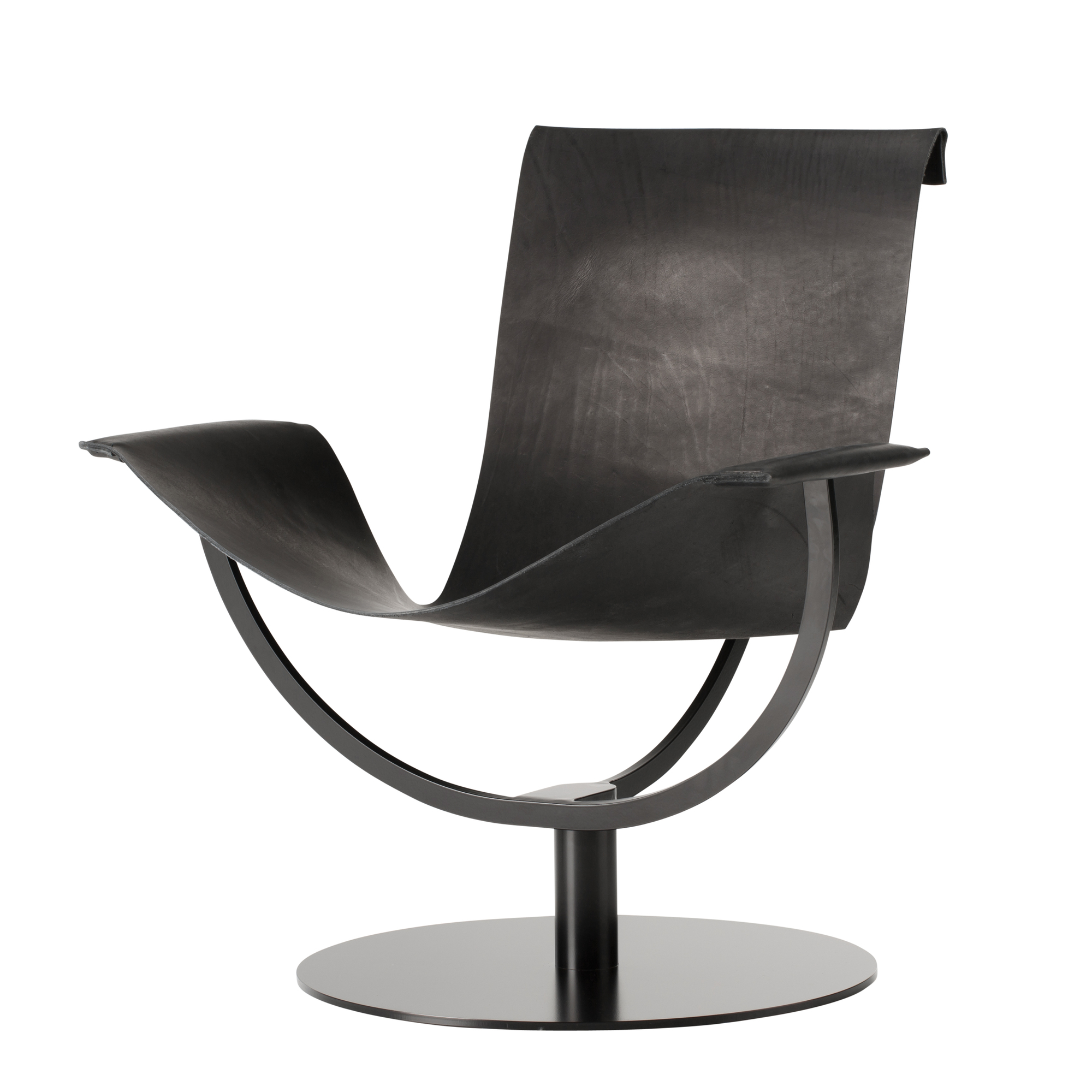 Arch Chair Sessel Kernleder schwarz Favius