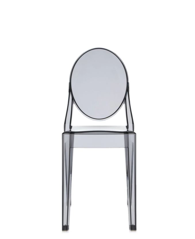 Victoria Ghost Stuhl 2-er Set Kartell Transparent rauchgrau