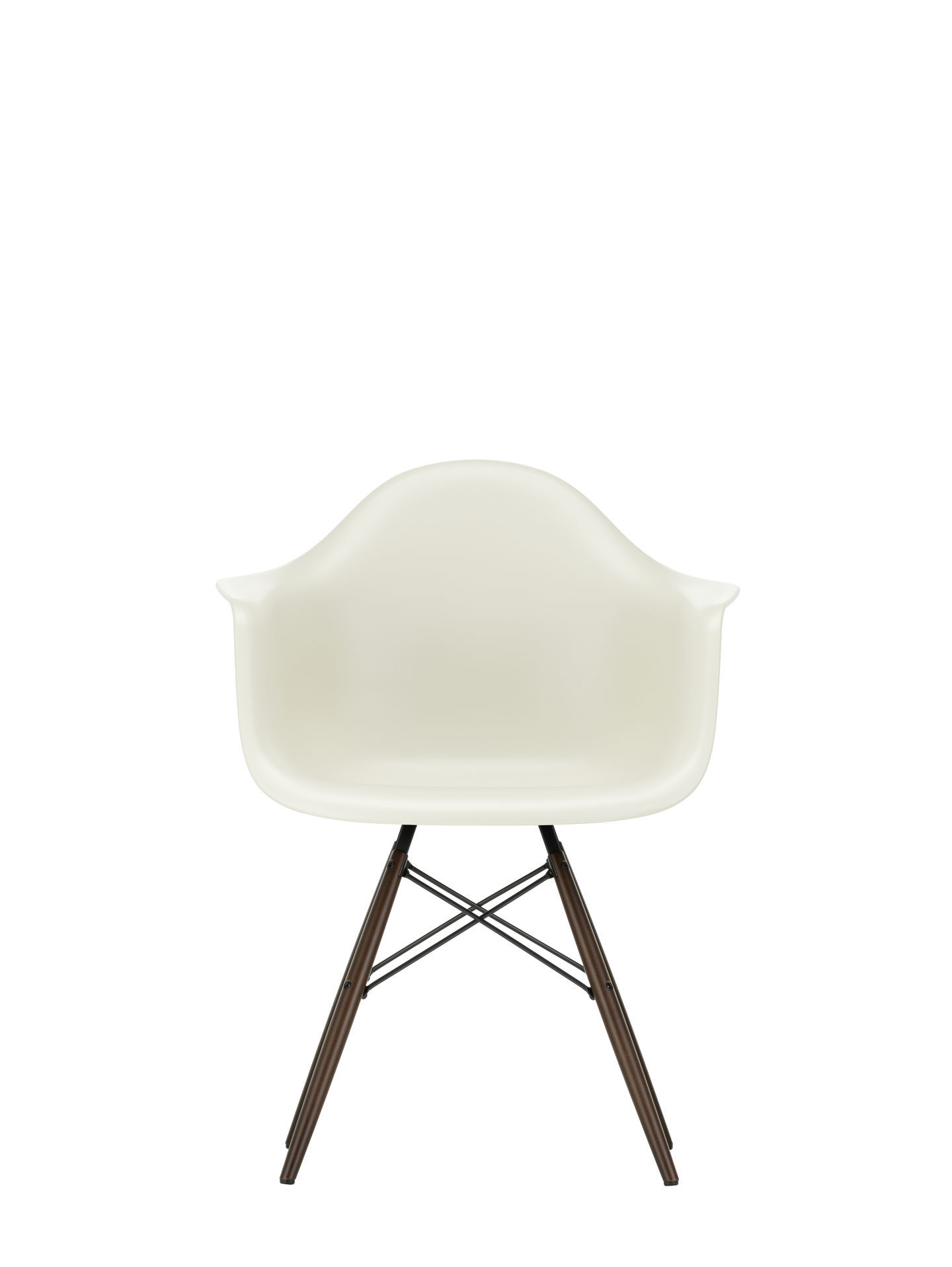 Eames Plastic Arm Chair DAW Stuhl Vitra Ahorn gelblich - Meerblau