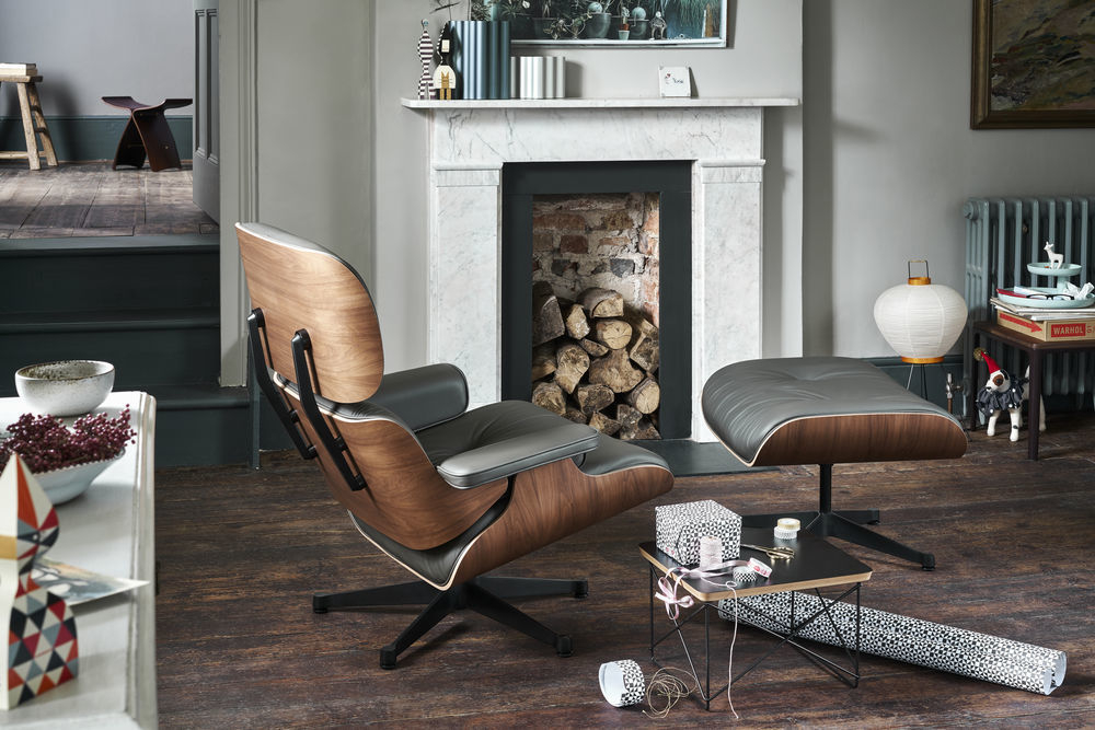 Eames Lounge Chair & Ottoman Armchair Leder Premium F / Leder Natural Vitra