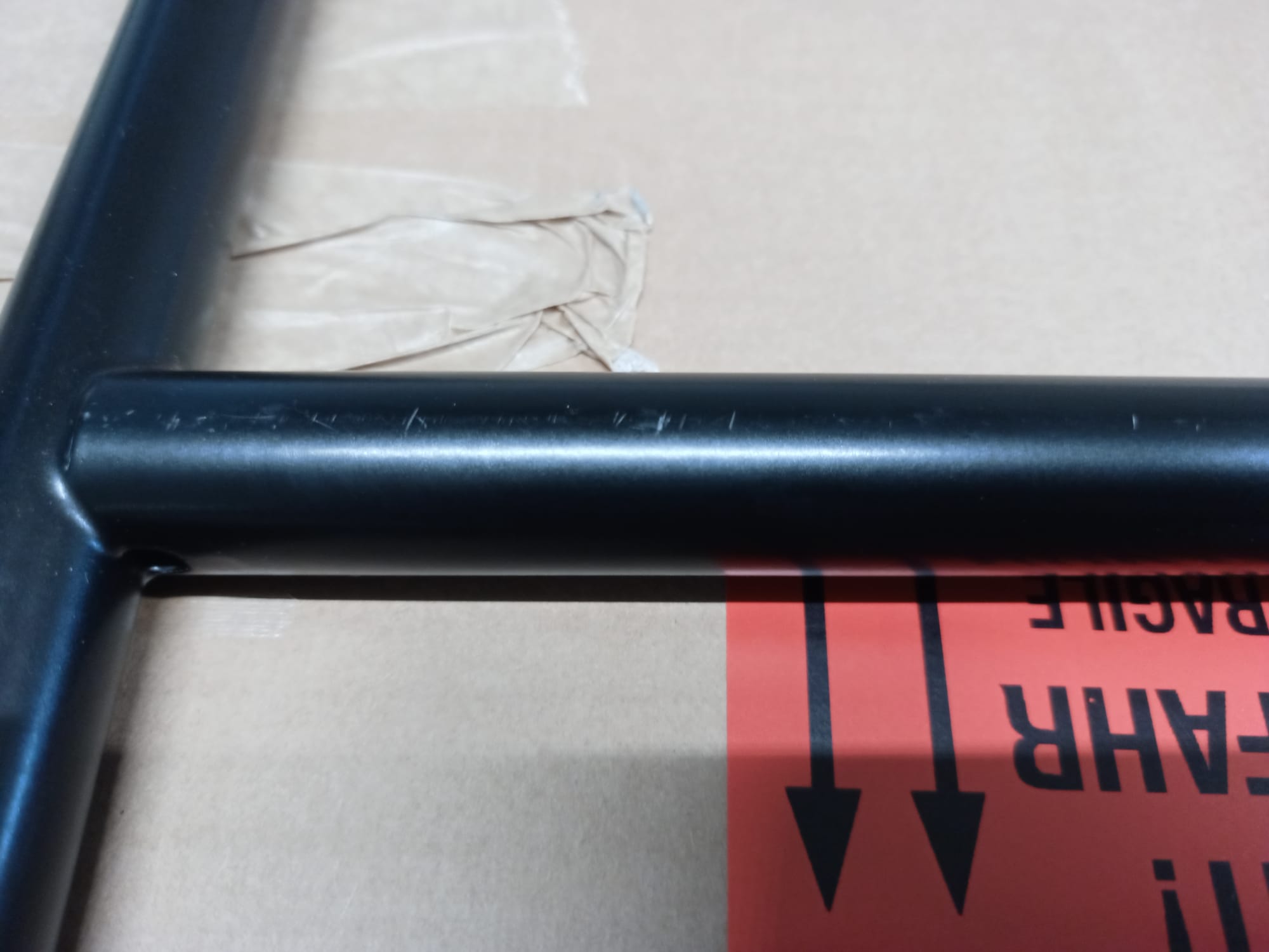 Eiermann 3 Tischgestell farbig SCHWARZ 58x29 cm Richard Lampert MÄNGELEXEMPLAR  1