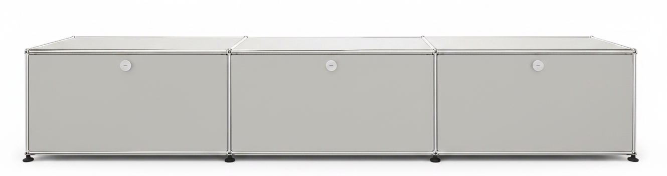 USM Haller Lowboard 3 Klappen Lichtgrau