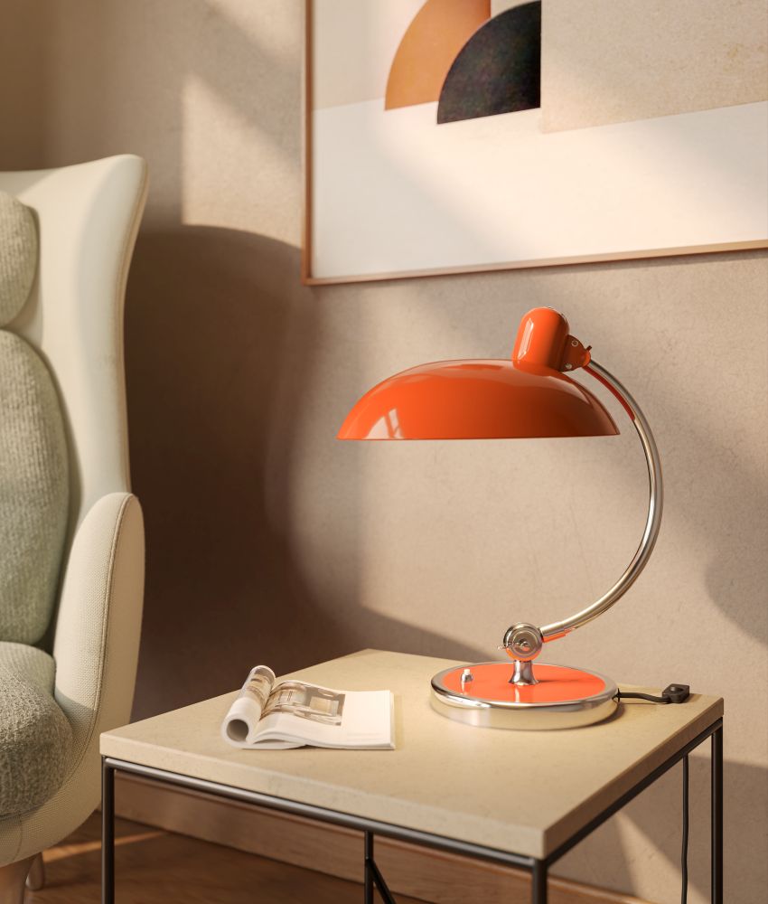 Kaiser idell 6631 T Luxus Tischleuchte RAL 2004 Reinorange SONDEREDITION Fritz Hansen