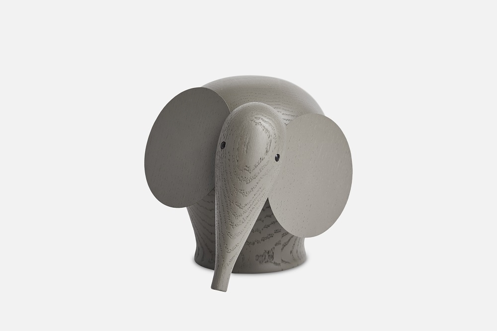 Nunu Elephant Holzelefant Taupe Woud EINZELSTÜCK