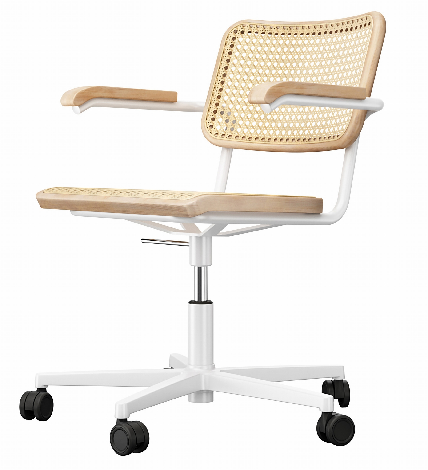 S 64 VDR Atelier Drehstuhl Gestell flach Thonet Chrom