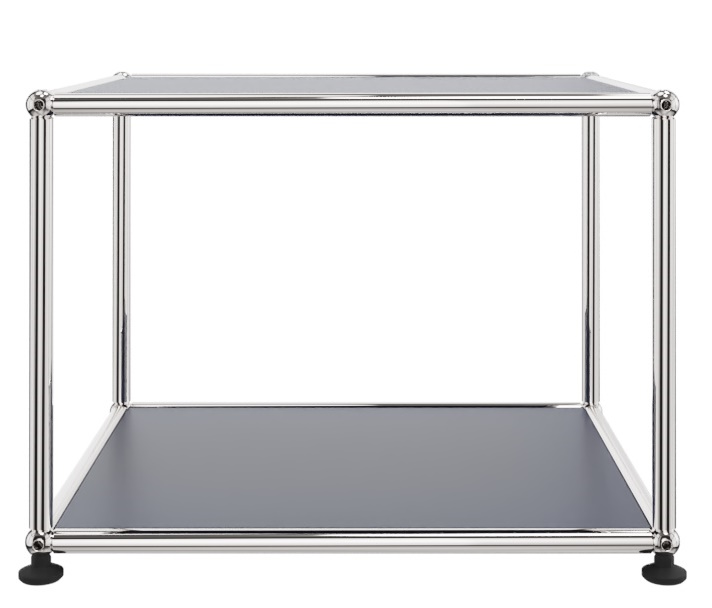 USM Haller Beistellmöbel offen schmal Stahlblau