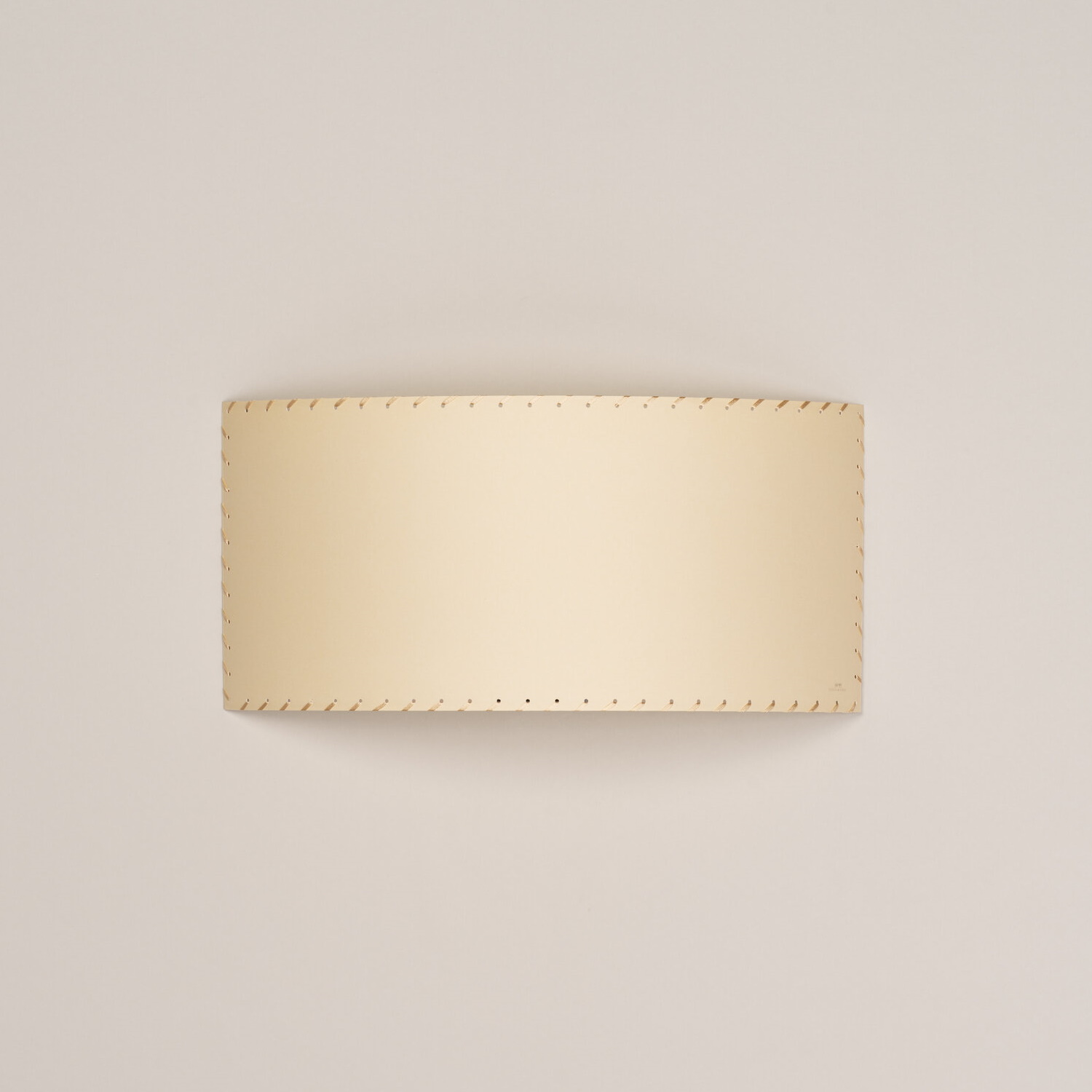 Comodín rectangular rechteckige Wandleuchte Stitched beige parchment Santa & Cole