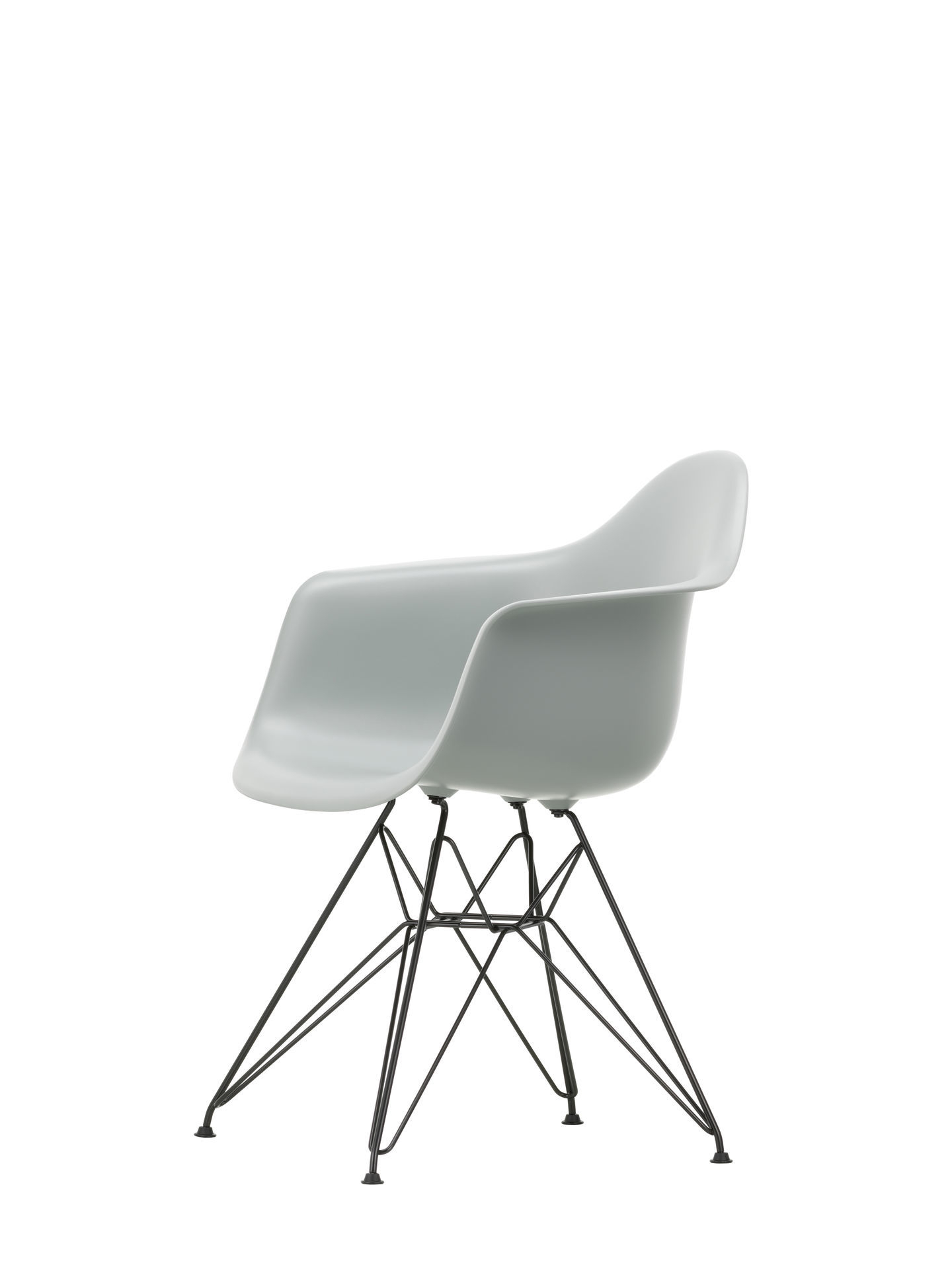 Vitra Eames Plastic Arm Chair DAR Stuhl Vitra Verchromt - Meerblau