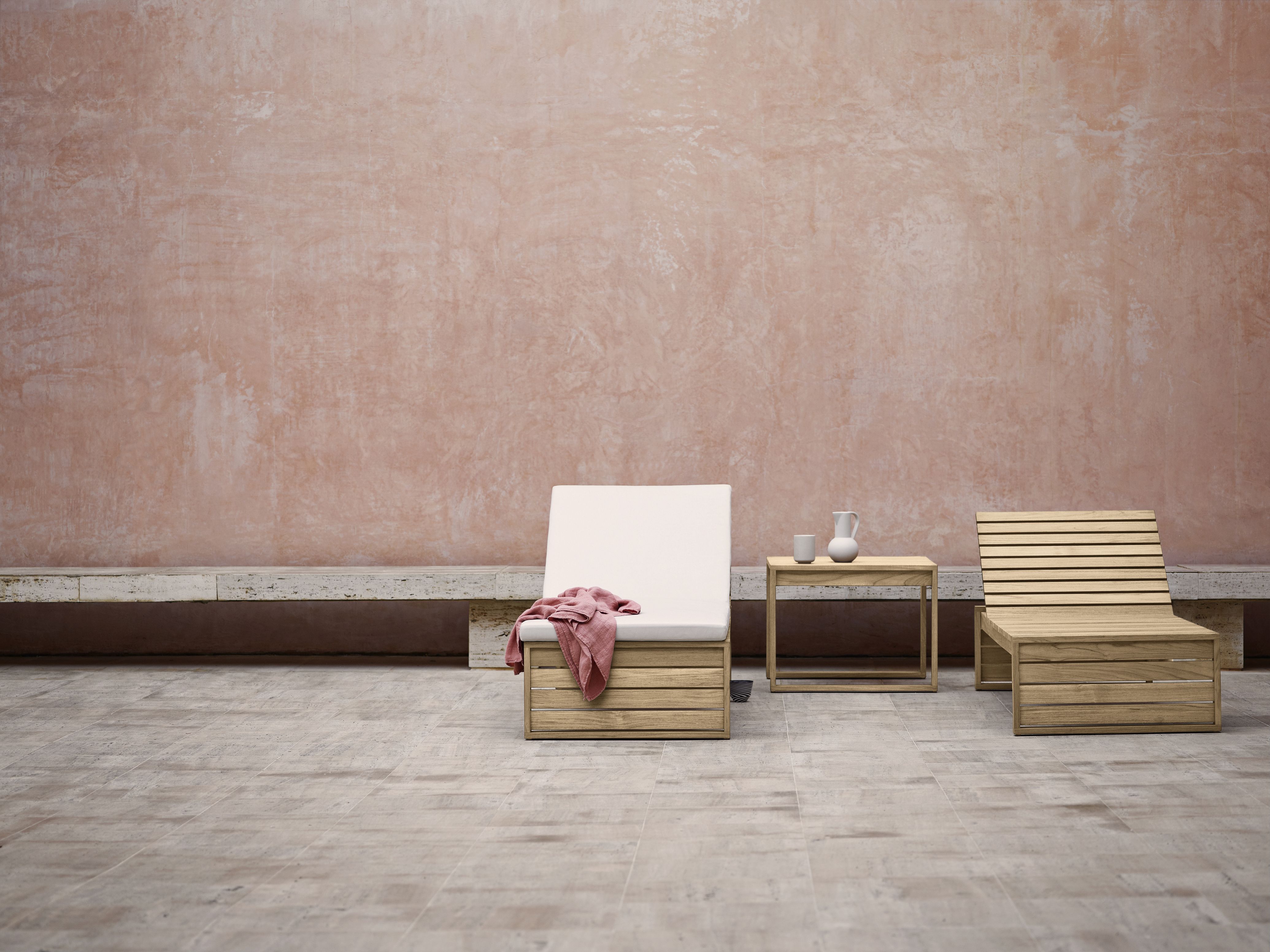 Kjaer Sonnenliege Outdoor Teak Carl Hansen & Søn