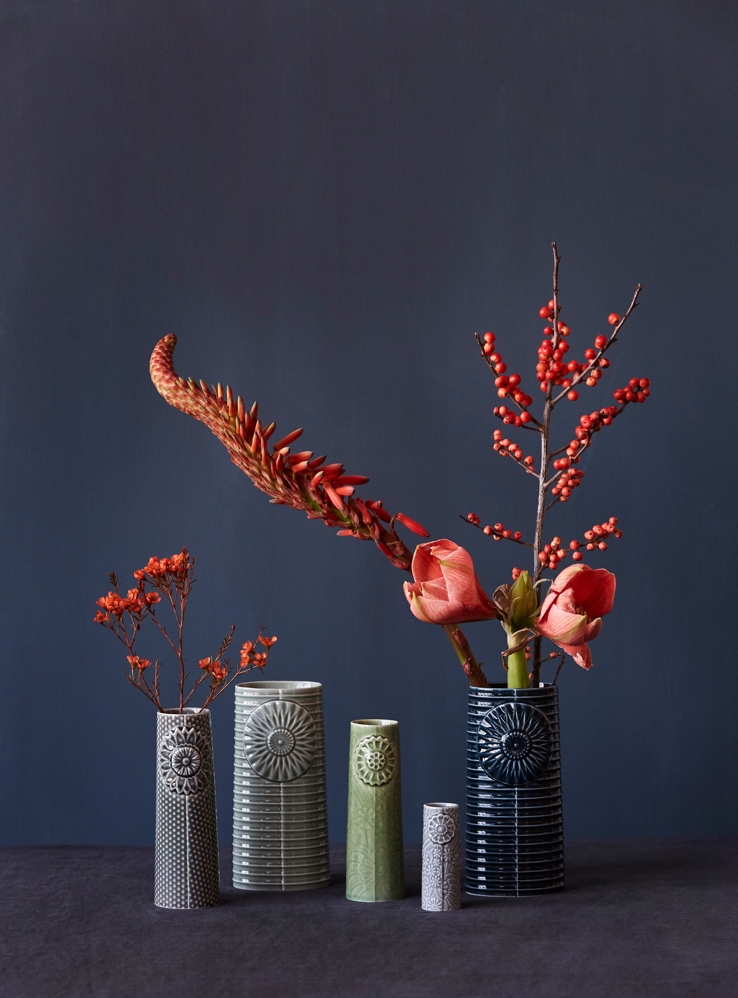 Pipanella Flower curry Vase mini Dottir EINZELSTÜCK