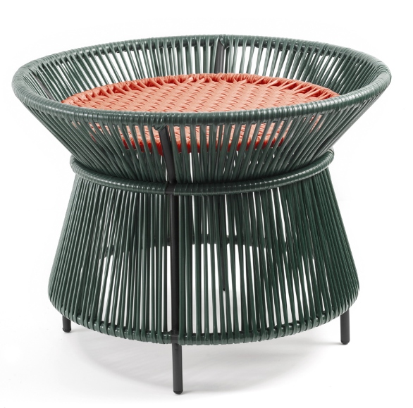 Caribe Chic Basket Table Tisch Outdoor ames Moosgrün / Kupfer / Schwarz