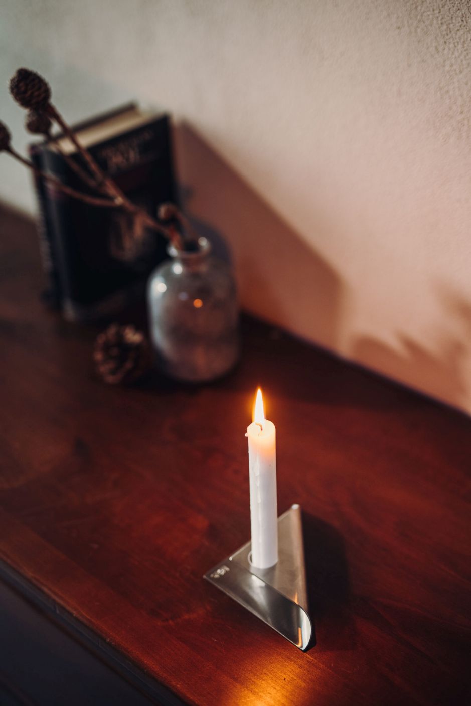 Square Candle Kerzenständer 4er Set silber Höfats EINZELSTÜCK