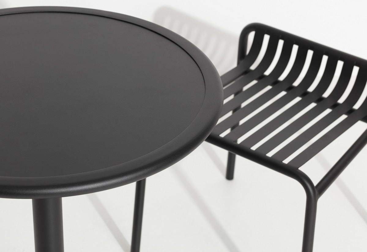 Week-End Stool Hocker Petite Friture Schwarz
