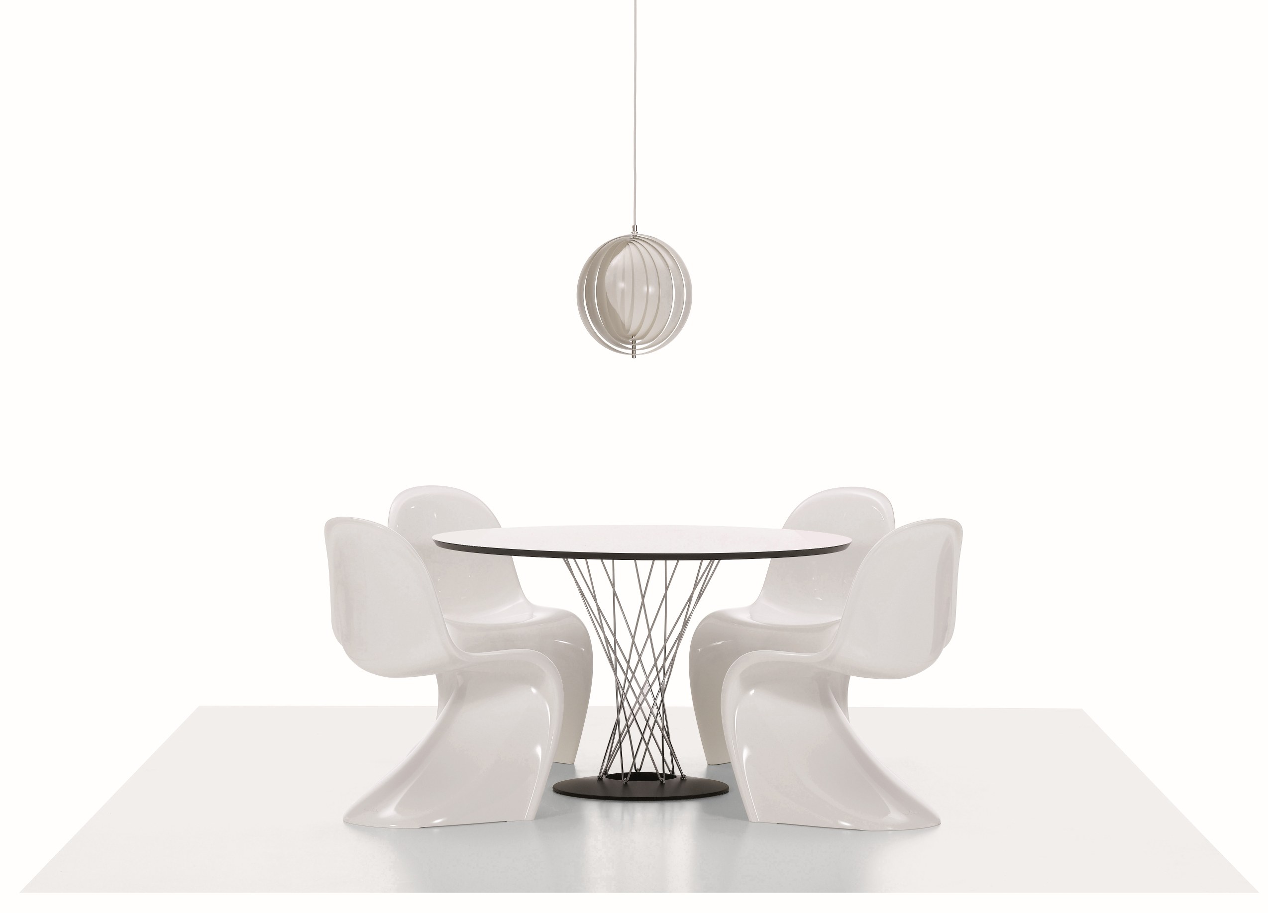Panton Chair Kunststoff Stuhl Vitra Gletscherblau NEUE HÖHE
