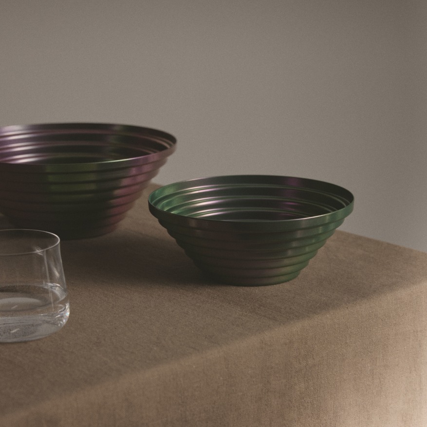 Maya Schale rund Ø 25 cm Purplegreen 7320/25PGR Alessi  