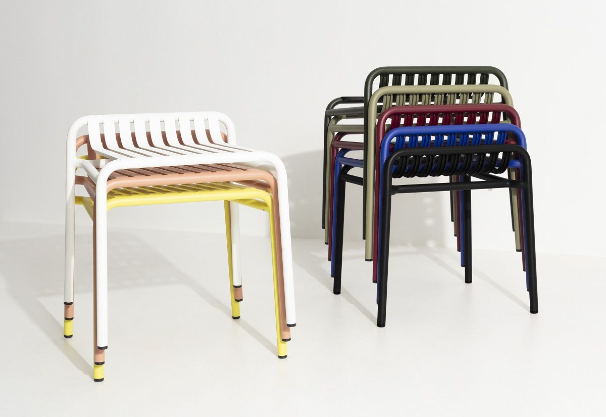 Week-End Stool Hocker Petite Friture Schwarz