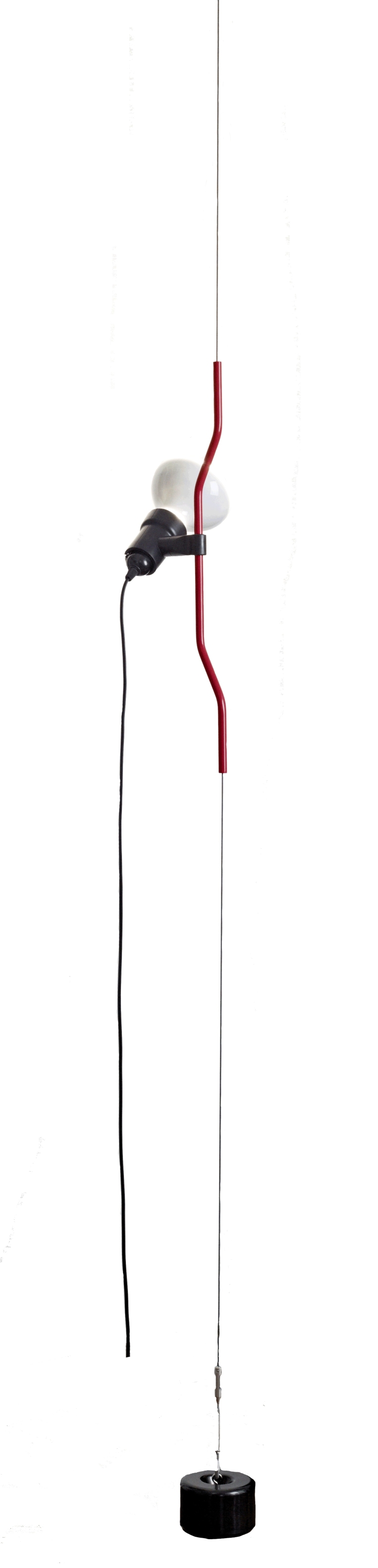 Parentesi D Lamp Leuchte mit Dimmer Flos Rot