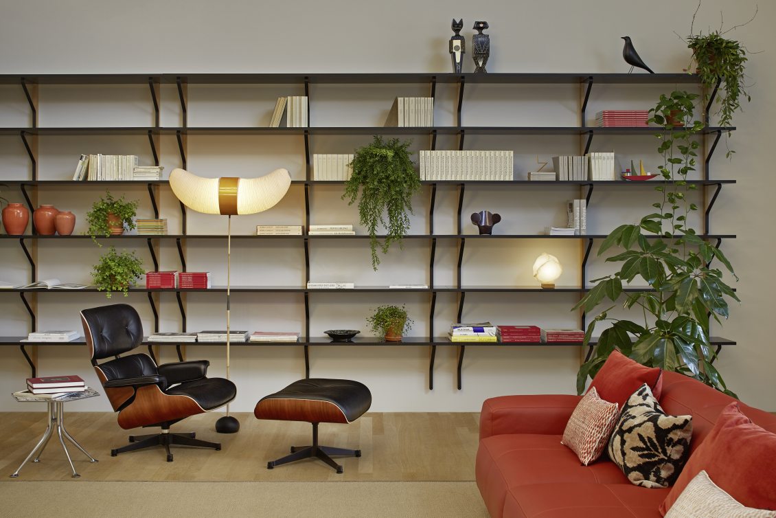 Eames Lounge Chair & Ottoman Armchair Leder Premium F / Leder Natural Vitra
