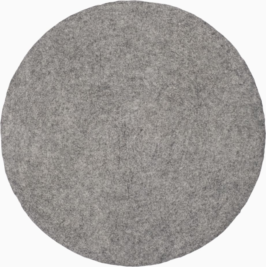 Mono Rund Filzteppich Ø 160 cm myfelt Carl (grau meliert)